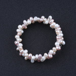 Le ultime donne di disegno reale d'acqua dolce bianco naturale <span class=keywords><strong>rosa</strong></span> della perla dei monili del braccialetto di <span class=keywords><strong>perle</strong></span> d'acqua dolce del braccialetto - Product Image 3