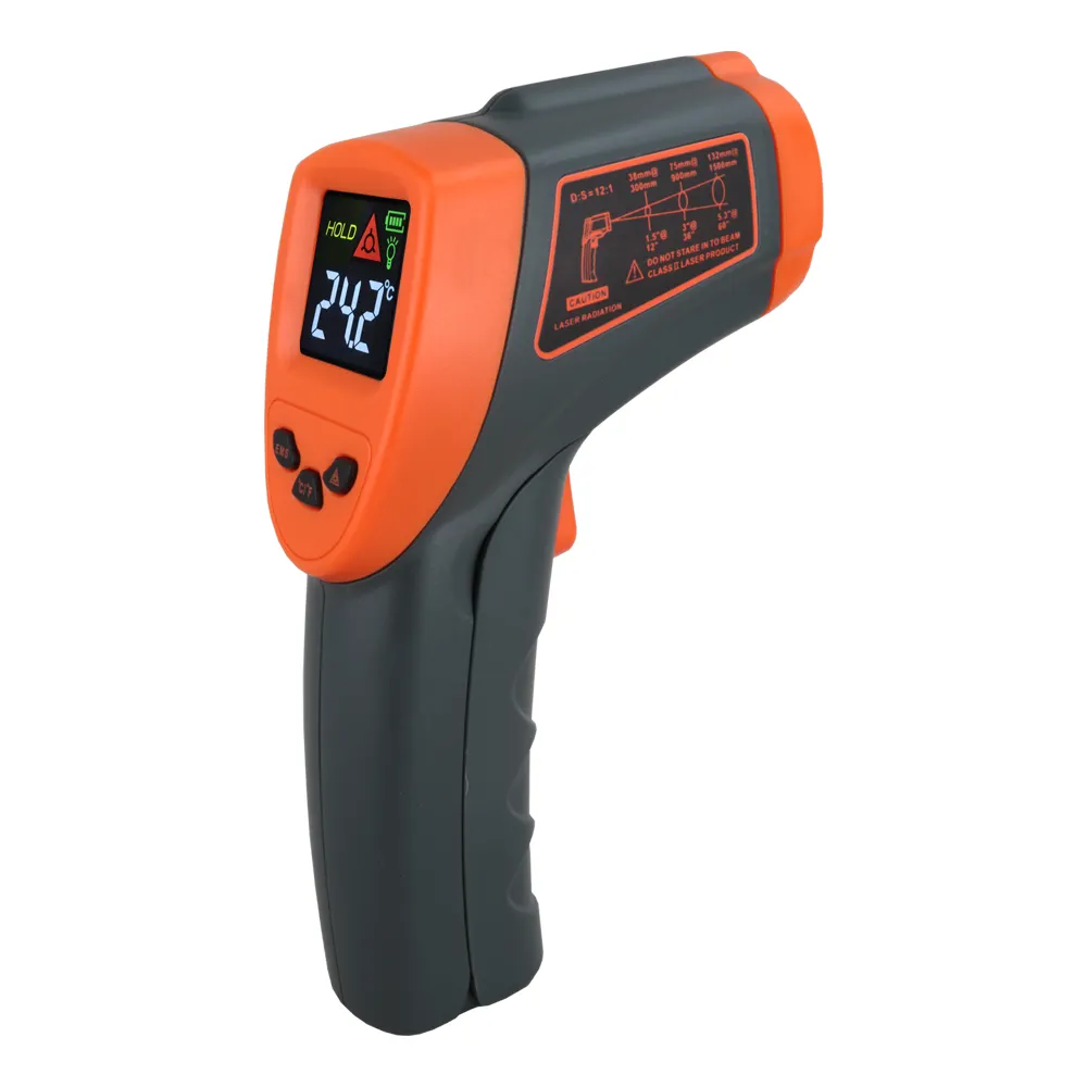 AT600+ -50~600 C Non-Contact laser IR Temperature Gun color LCD display Digital Infrared Thermometer