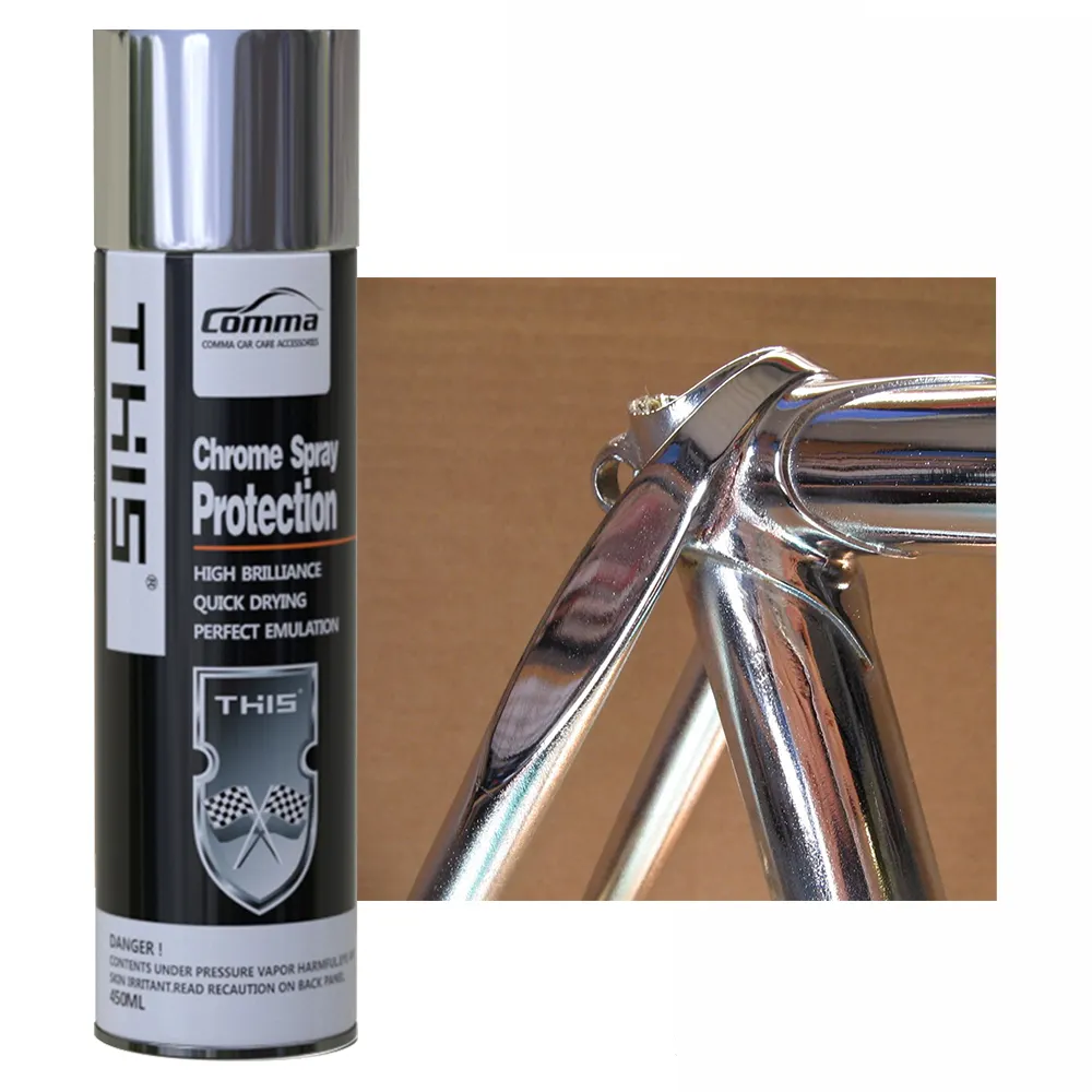 Vernice cromata spray per etichette Private in plastica argento effetto specchio OEM/ODM