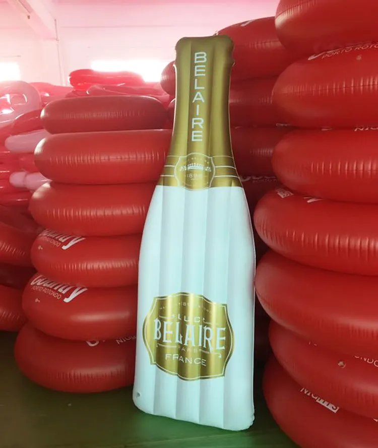 Usine Offre Spéciale jouet de plage personnalisé écologique 0.3mm PVC qualité supérieure bouteille gonflable flotteur piscine gonflable flotteurs pour adultes