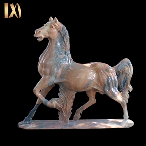 Tamaño natural color mezclado de piedra de <span class=keywords><strong>los</strong></span> animales caballo salvaje estatuas del jardín - Product Image 1