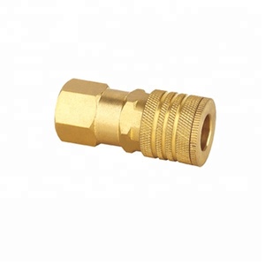 USA <span class=keywords><strong>Universal</strong></span> Typ Weiblich 1/4 Zoll NPT Hydraulik-Luftschlauch Messing Schnellkupplung Pneumatik-Kupplung - Product Image 1