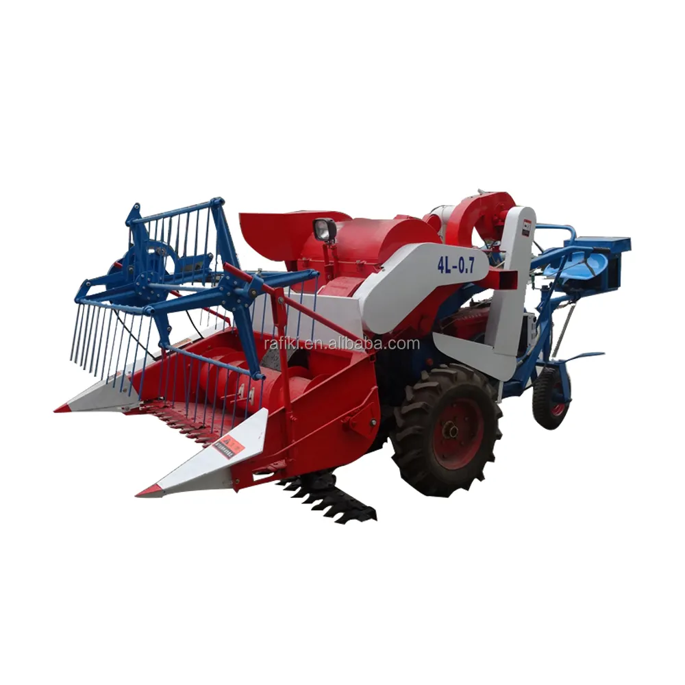 Çiftlik kullanımı yüksek kaliteli tahıl kesme makinası <span class=keywords><strong>Mini</strong></span> tekerlek tipi biçerdöver