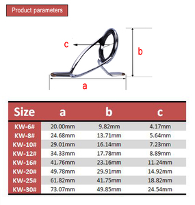 8 pièces/<span class=keywords><strong>ensemble</strong></span> KW support <span class=keywords><strong>canne</strong></span> <span class=keywords><strong>à</strong></span> <span class=keywords><strong>pêche</strong></span> Guide <span class=keywords><strong>ensemble</strong></span> tige bricolage réparation renouveler Refit remplacement <span class=keywords><strong>canne</strong></span> <span class=keywords><strong>à</strong></span> <span class=keywords><strong>pêche</strong></span> composants accessoires bâton grue - Product Image 4