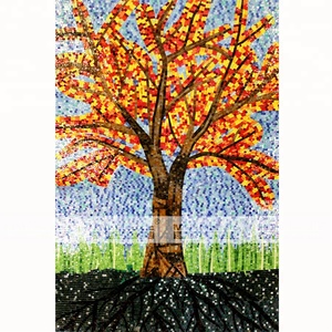 2019 Bức Tranh Tường Bức Tranh Tường Handmade Art Glass Gạch Cây Khảm - Product Image 6