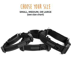 Collar de entrenamiento de nailon para martingale, collar para perro de calidad premium de cincha limitada con costura reflectante - Product Image 5