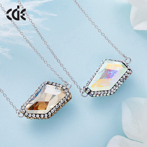 Hecho a mano de Piedra Grande geométrico austríaco moda collar de joyas de cristal - Product Image 2