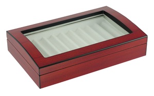 10 Rows Cherry Wooden Fountain Pen Storage and <strong>Collection</strong> <strong>Box</strong> - Product Image 2