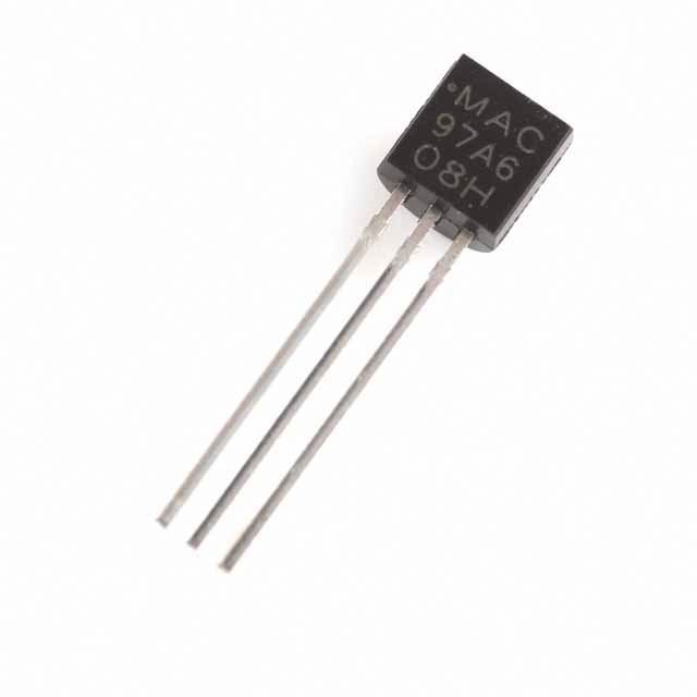 97A6 Triac 08H 0.6A 400V To-92 Peak Repetitive Off-State Voltage Vdrm Mac97a6 Transistor