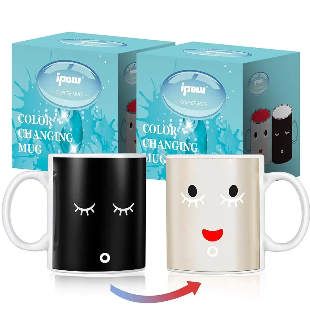 Idées — tasse à café 2019 Smile, tasse magique pour sublimation, changement de couleur, nouveau produit
