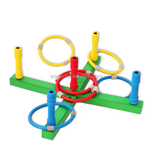Jardín al aire libre jugar <span class=keywords><strong>tejos</strong></span> conjunto espuma nbr colorido ring toss juego niños deportes juguetes - Product Image 1