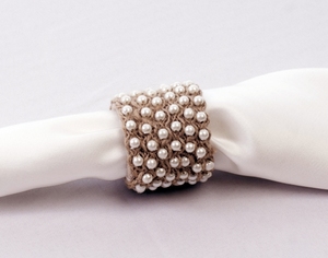 Da sposa di Paillettes <span class=keywords><strong>Argento</strong></span> Decorativo Anelli di Tovagliolo Titolari - Product Image 2
