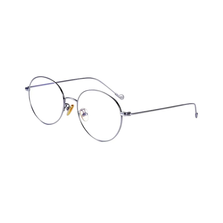 Myopie — monture de lunettes Anti-bleu personnalisées, nouveau, verres circulaires rétro, japonais, en titane Ultra léger LS02