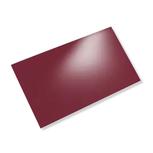 High Gloss Waterproof Ruby red Solid Color 0.8mm Rigid Plastic 4x8 PET Mirror Sheet For Furniture Decoration