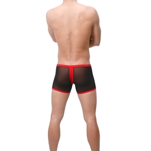 transparente ropa interior de hombre <span class=keywords><strong>Gay</strong></span> ver a través de los cortocircuitos de los boxeadores Sexy cubierta del pene Uzhot ropa - Product Image 3