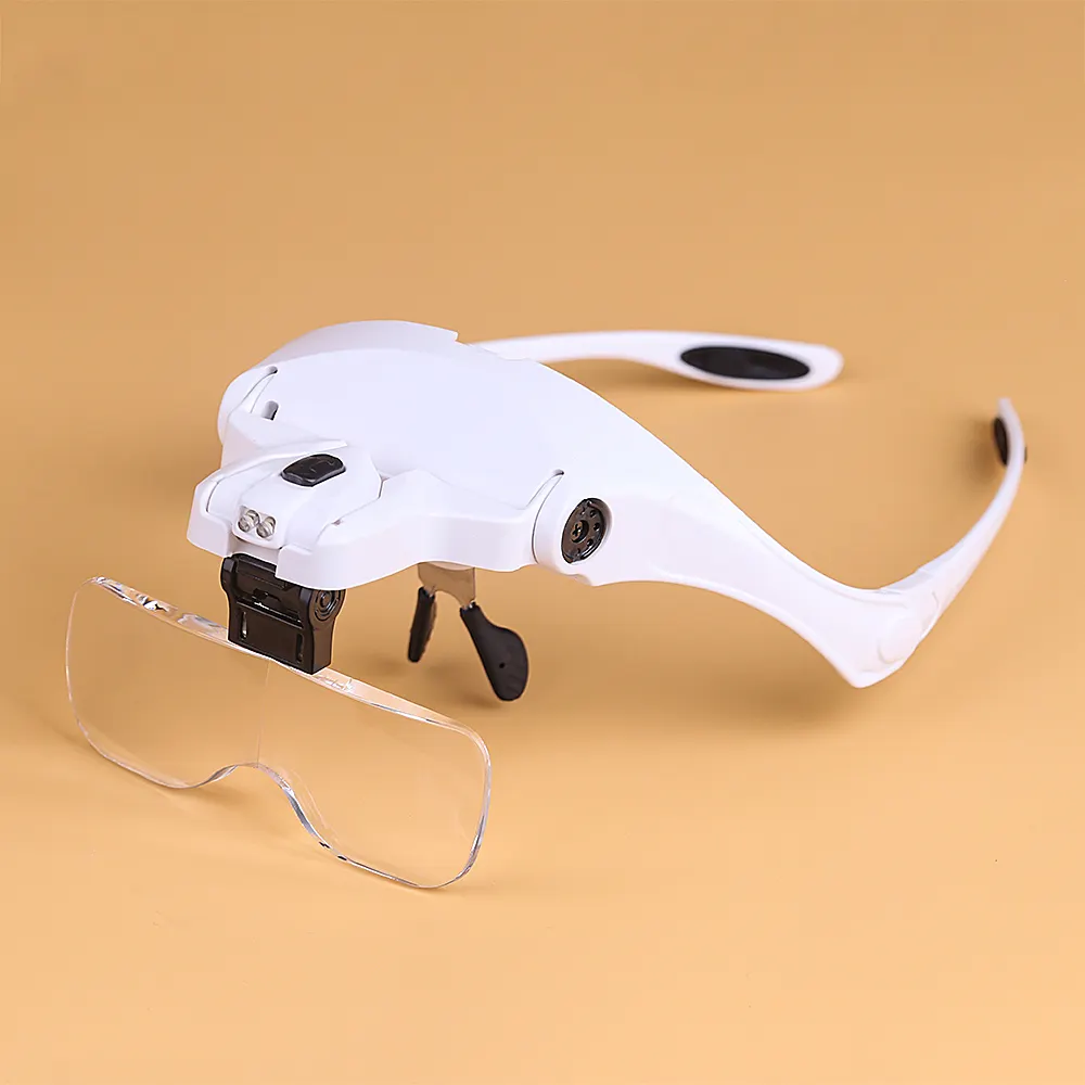 9892B2 Hand Free Eyelash Extension Magnifying Glass with LED Lights
