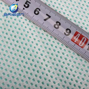 Bán buôn 100% Polyester dệt kim bọc nhà dệt lỗ lớn lưới vải cho bóng đá mỹ mặc