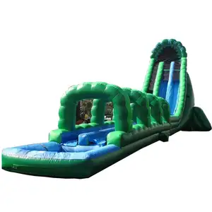 Tobogán inflable para adultos, tobogán de agua de 36ft de altura, color verde, para exteriores, hulk