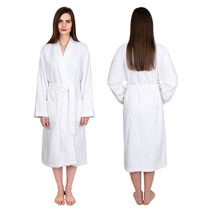 Grosir Logo kustom kerah Kimono putih jubah mandi handuk Terry Hotel katun jubah mandi bordir termal ukuran <span class=keywords><strong>Plus</strong></span> - Product Image 2