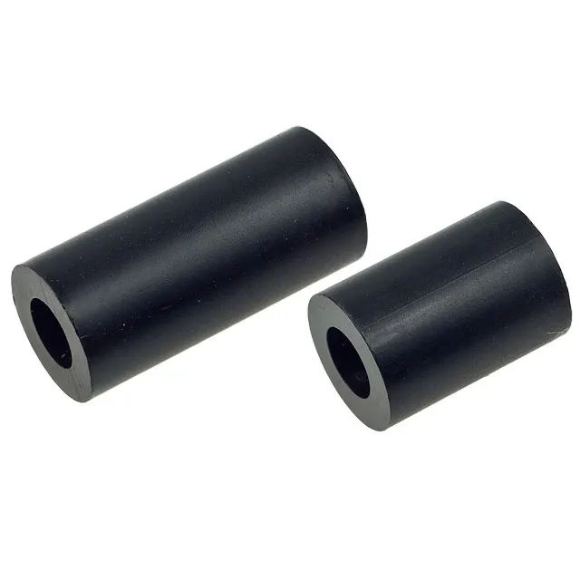 Black White Nylon Plastic POM Pillar Tube Round Injection Spacer