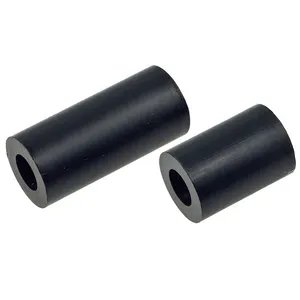 Tube de pilier rond en plastique, 5 pièces, noir blanc, en Nylon