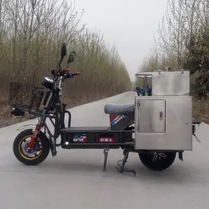 Battery power bike mounted LPG 10 bar steam car wash machine