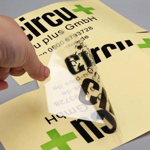 Pas cher Personnalisé Oem Feuille d'Or logo Imprimer <span class=keywords><strong>Autocollant</strong></span> <span class=keywords><strong>Transparent</strong></span> pour Verre - Product Image 4