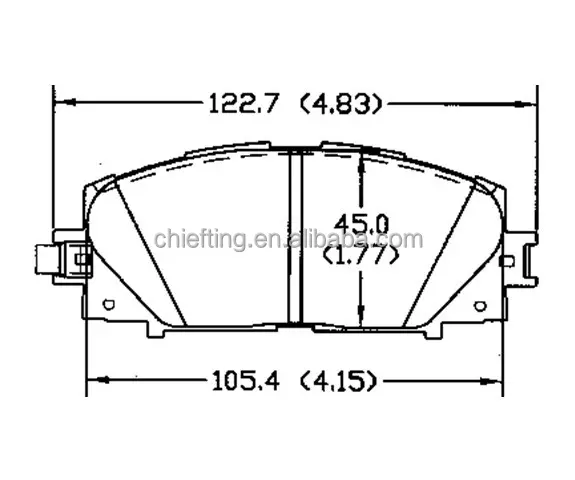 2 paquets de plaquettes de freins hydrauliques à vélo D1184, pour Lexus Toyota frontier, bmx, 04465 — 47060