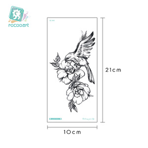 Tatuaggi Temporanei per Adulti in Vendita, Disegni di Fiori Neri, Tatuaggio Impermeabile per Braccio Femminile, Adesivo Artistico per Corpo, per Donne e Uomini - Product Image 4