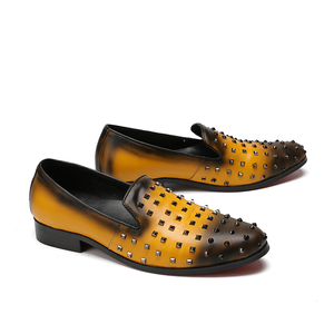 NA168-zapatos de piel auténtica para hombre, mocasines planos con remaches de lentejuelas, informales, brillantes, <span class=keywords><strong>Superstar</strong></span> - Product Image 3