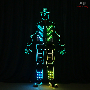 LED Light Up Tron De Danse Costumes, LED Combinaisons - Product Image 2
