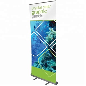 Economic Style Helmet Display Portable Pull up Promotion Banner Aluminum <strong>Roller</strong> <strong>Stand</strong> Advertised Pull up Banners - Product Image 2