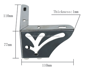 Pieds de table à manger chromés robustes pour meubles DIY, pieds de canapé en métal, pieds de lit – Nouveauté <span class=keywords><strong>2022</strong></span> - Product Image 4