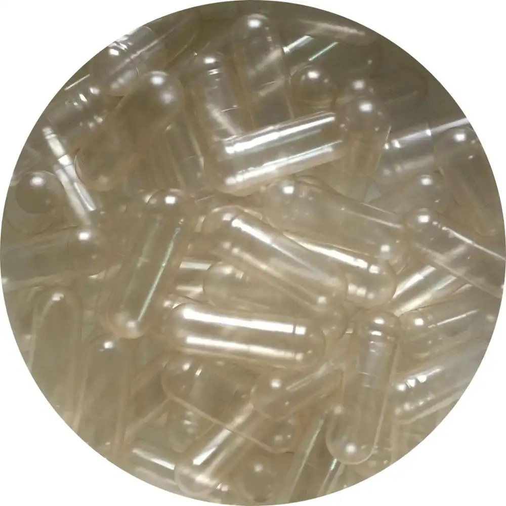 Cápsula de gelatina transparente, productos