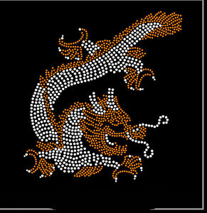 Fer de conception de <span class=keywords><strong>dragon</strong></span> personnalisé en gros sur le transfert de strass pour les vêtements - Product Image 4