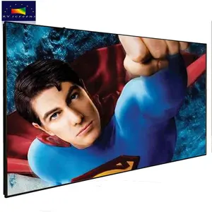 100 inch slim bezel high gain ambient light rejecting black film projection screen