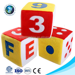 Giáo dục game kids toy Fuzzy tùy chỉnh bọt dice set thời trang đầy màu sắc giá rẻ nhồi plush mềm xúc xắc đồ chơi đồ - Product Image 2