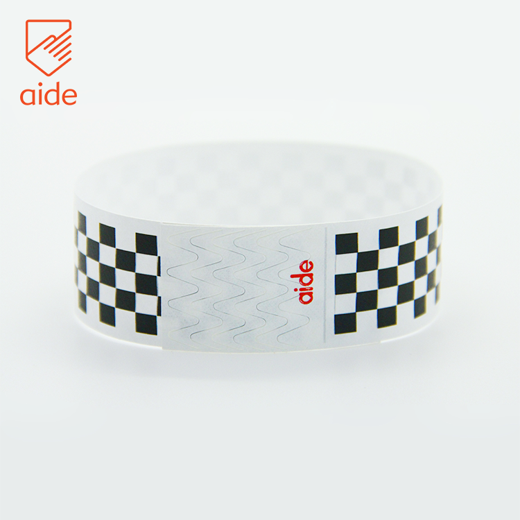 Одноразовое использование Водонепроницаемый дешевые пользовательские силиконовые браслеты Tyvek на бретельках с принтом с логотипом