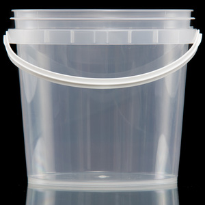 1ถึง2l แถบฉีกขาดฝาถังพลาสติกกลมสำหรับอาหาร - Product Image 3