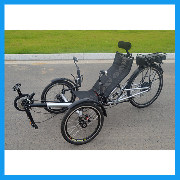 Wheel electric bike recumbent tricycle for adults|
