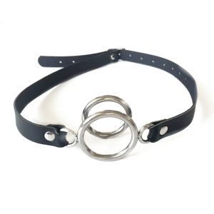 Rvs Double Ring Gag Open Mond Gag Bdsm <span class=keywords><strong>Bondage</strong></span> Beperkingen Mond Flail <span class=keywords><strong>Bondage</strong></span> Gag Fetish Adult Games Voor Koppels - Product Image 3