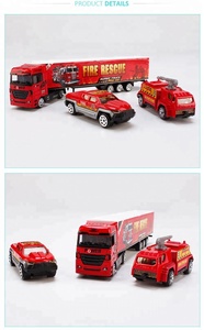 Modello di <span class=keywords><strong>Camion</strong></span> <span class=keywords><strong>Dei</strong></span> <span class=keywords><strong>Pompieri</strong></span> Set di Gioco Auto Giocattolo In Metallo Con Alta Simulazione - Product Image 2