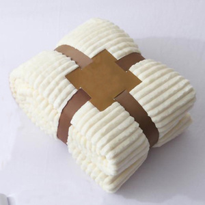 Di spessore solido tirare colore draw-down doppio strato agnello Sherpa flanella tappeto copertura ginocchio della gamba divano coperta TV coperta - Product Image 2