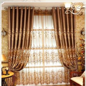 <span class=keywords><strong>Tende</strong></span> di lusso in tessuto ricamato classico <span class=keywords><strong>per</strong></span> <span class=keywords><strong>soggiorno</strong></span> mantovane Premium - Product Image 5