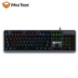 Kualitas Tinggi Makro Saklar Mekanik Kabel USB PC Gamer Gaming Mekanis Keyboard Pertemuan