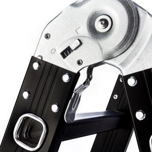 De aluminio y material de acero combinación 4 plegable 4 pasos multipropósito plegable <span class=keywords><strong>escalera</strong></span> - Product Image 6