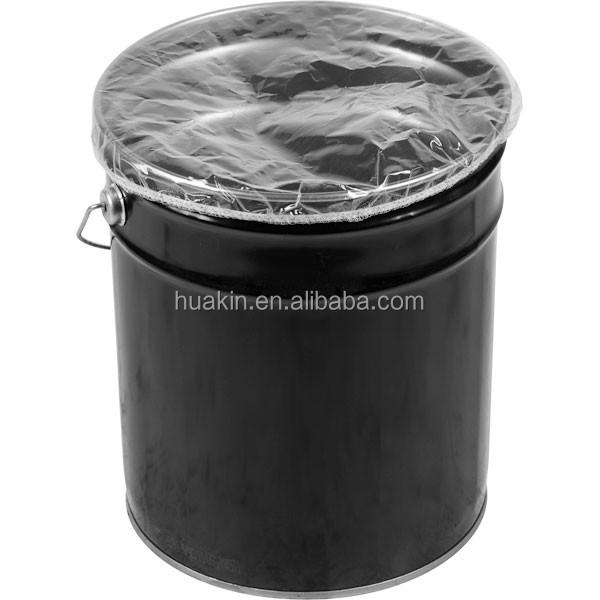 Прозрачный пластиковый LDPE прозрачный поли пыленепроницаемый Водонепроницаемый ведро 55 галлонов защитный растягивающийся чехол Эластичные крышки барабана