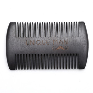 <span class=keywords><strong>Peigne</strong></span> à <span class=keywords><strong>barbe</strong></span> double face noir pour hommes, étiquette privée, personnalisé, en bois de pear, meilleure qualité, vente en gros, livraison gratuite - Product Image 1
