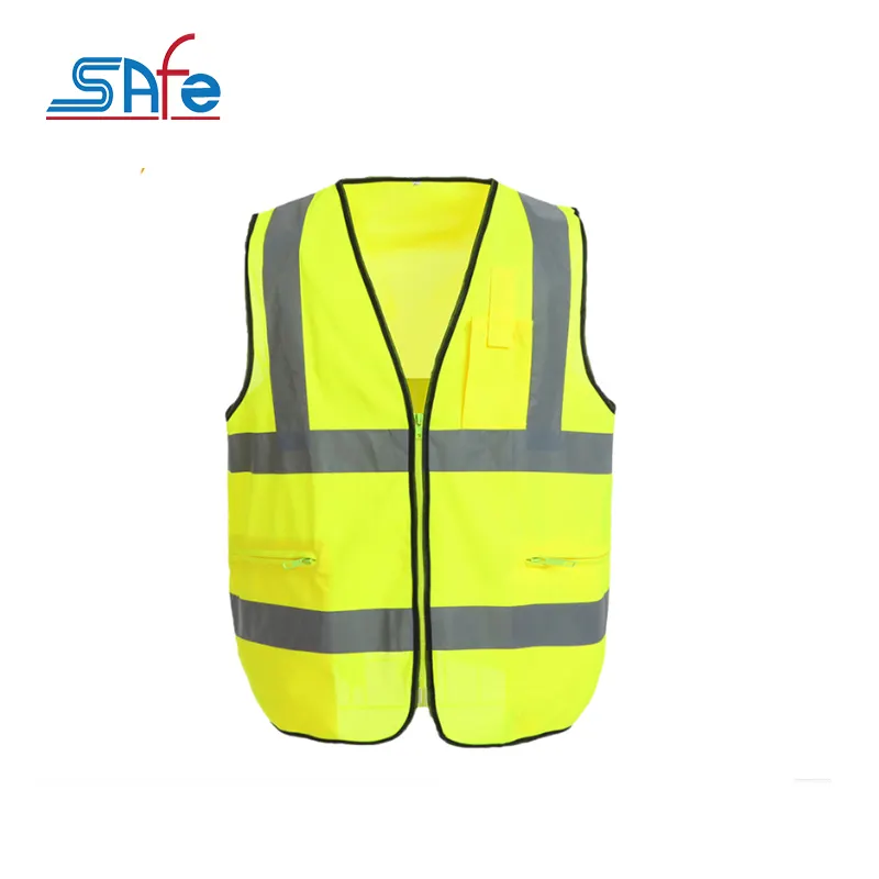 Hi Vis Giubbotto Ad Alta Visibilità Personalizzato Rosa Strada di Sicurezza Sul Posto di lavoro di Sicurezza 100% Poliestere Lavorato A Maglia/tessuto/Tessuto di maglia CN;ZHE