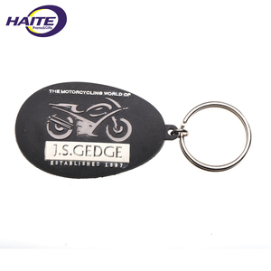 De goma nombre barato al por mayor llaveros personalizados a granel - Product Image 1